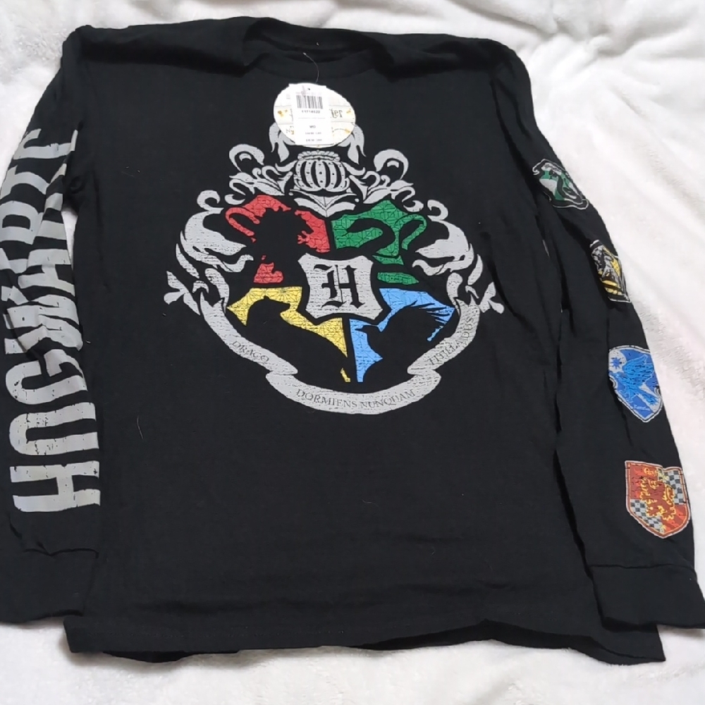 Black Hogwarts Long Sleeve Shirt